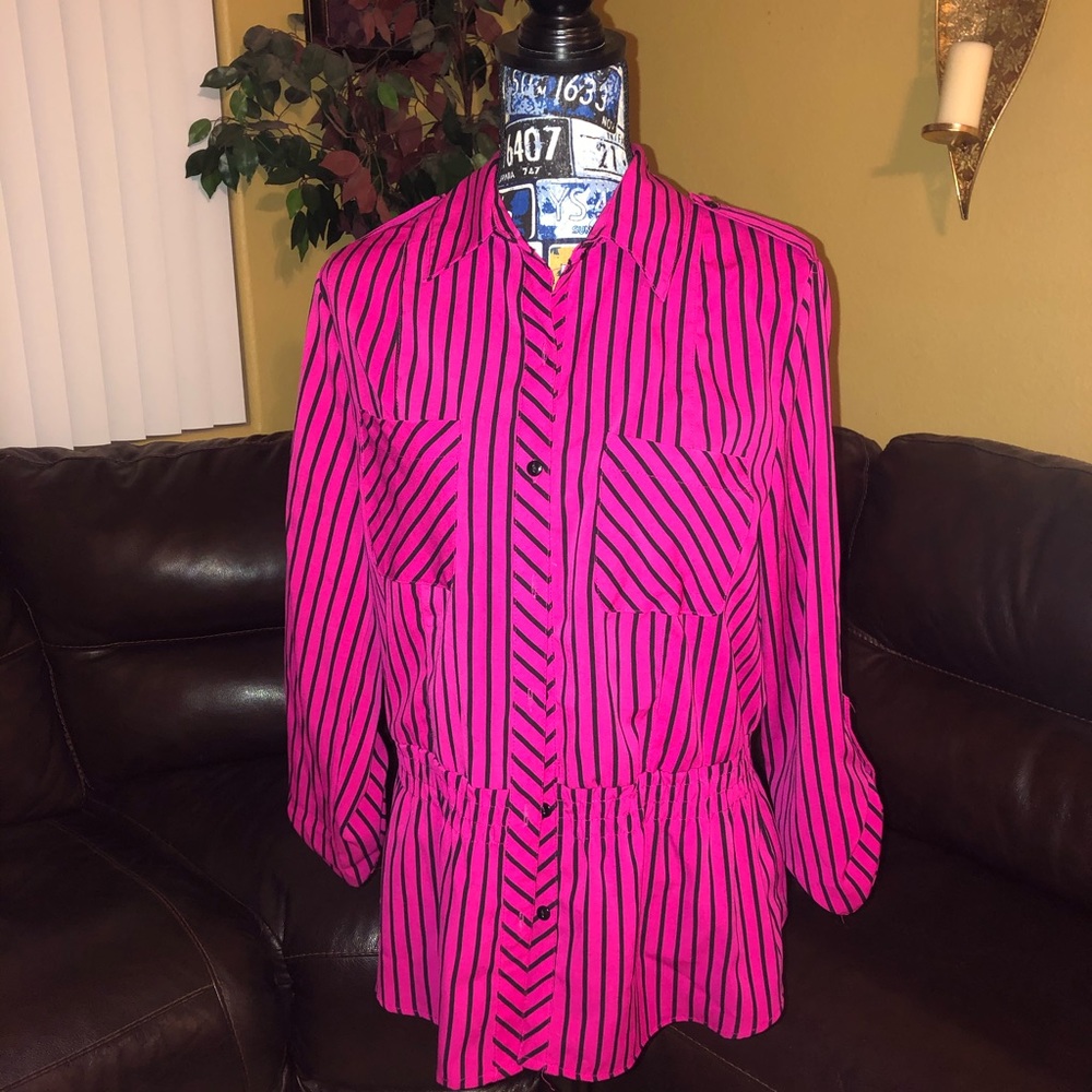 Pink and Black blouse